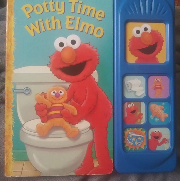 POTTY TIME WITH ELMO" POTTY TRAINING BOOK WITH SOUND - Picture 2 of 16